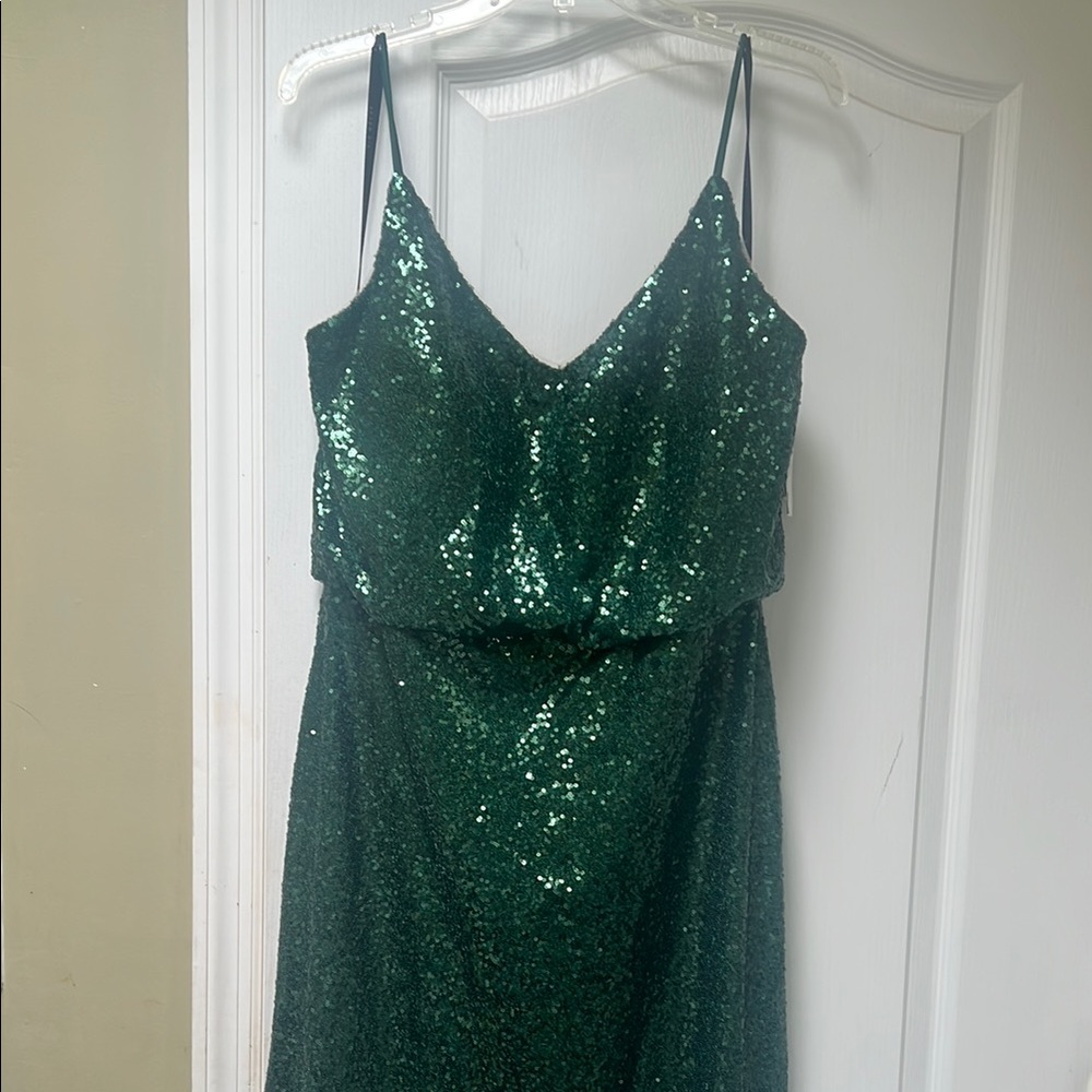 NWT Green Sequin Dress (After six)